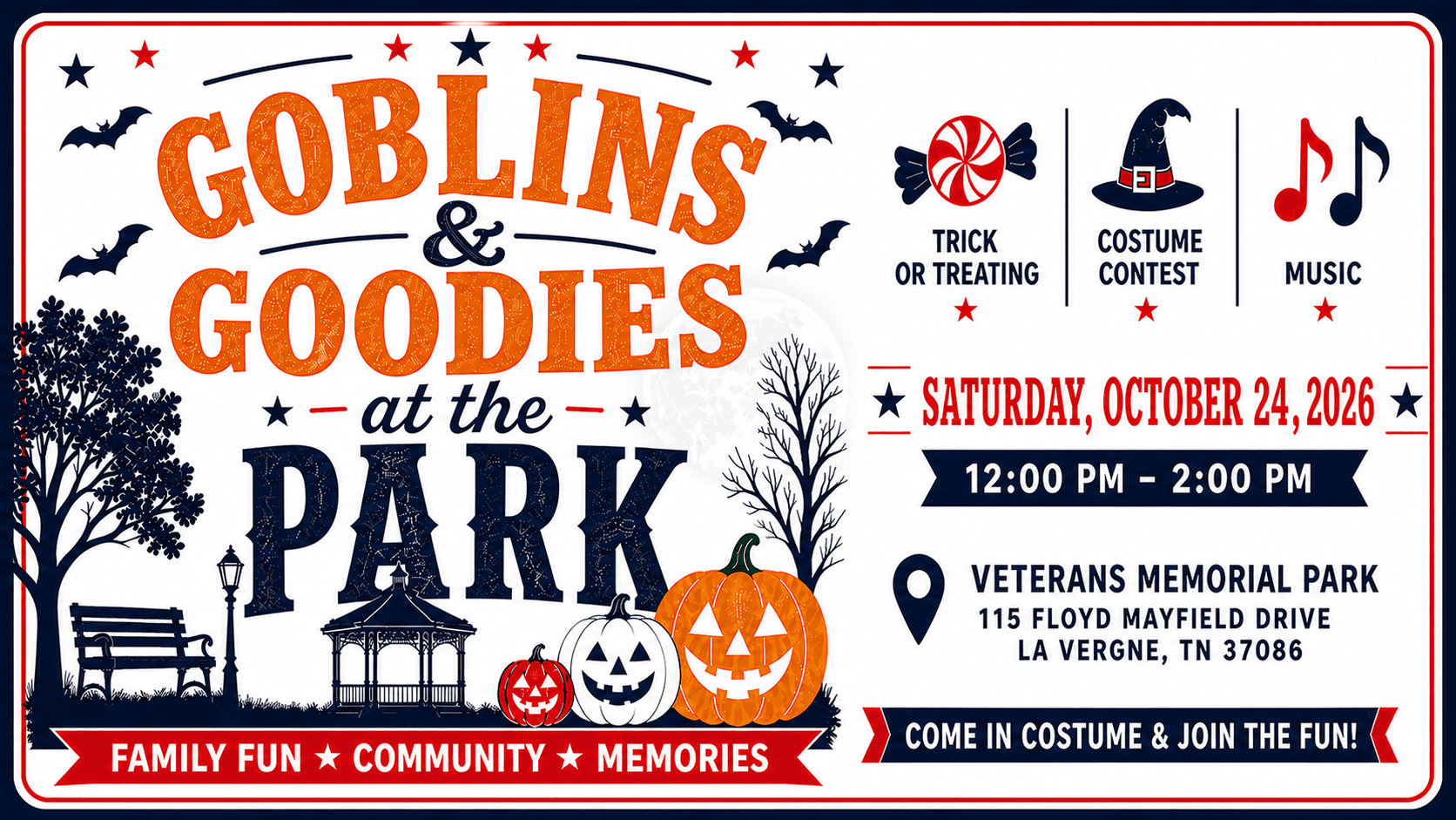 Goblins and Goodies at the Park