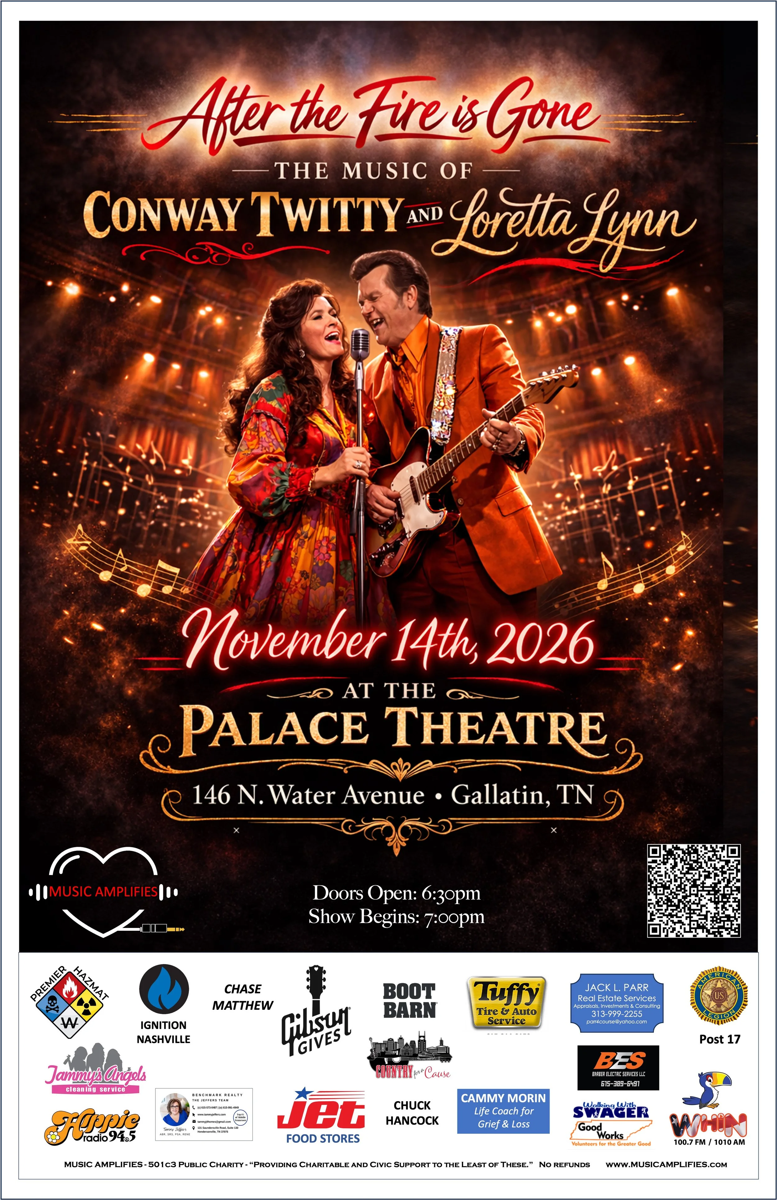"AFTER THE FIRE IS GONE" The Music of Conway & Loretta