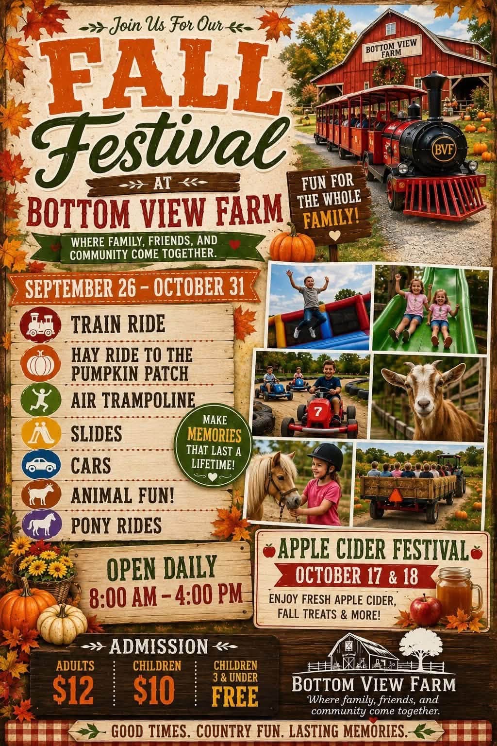 Bottom View Farm Pumpkin Patch