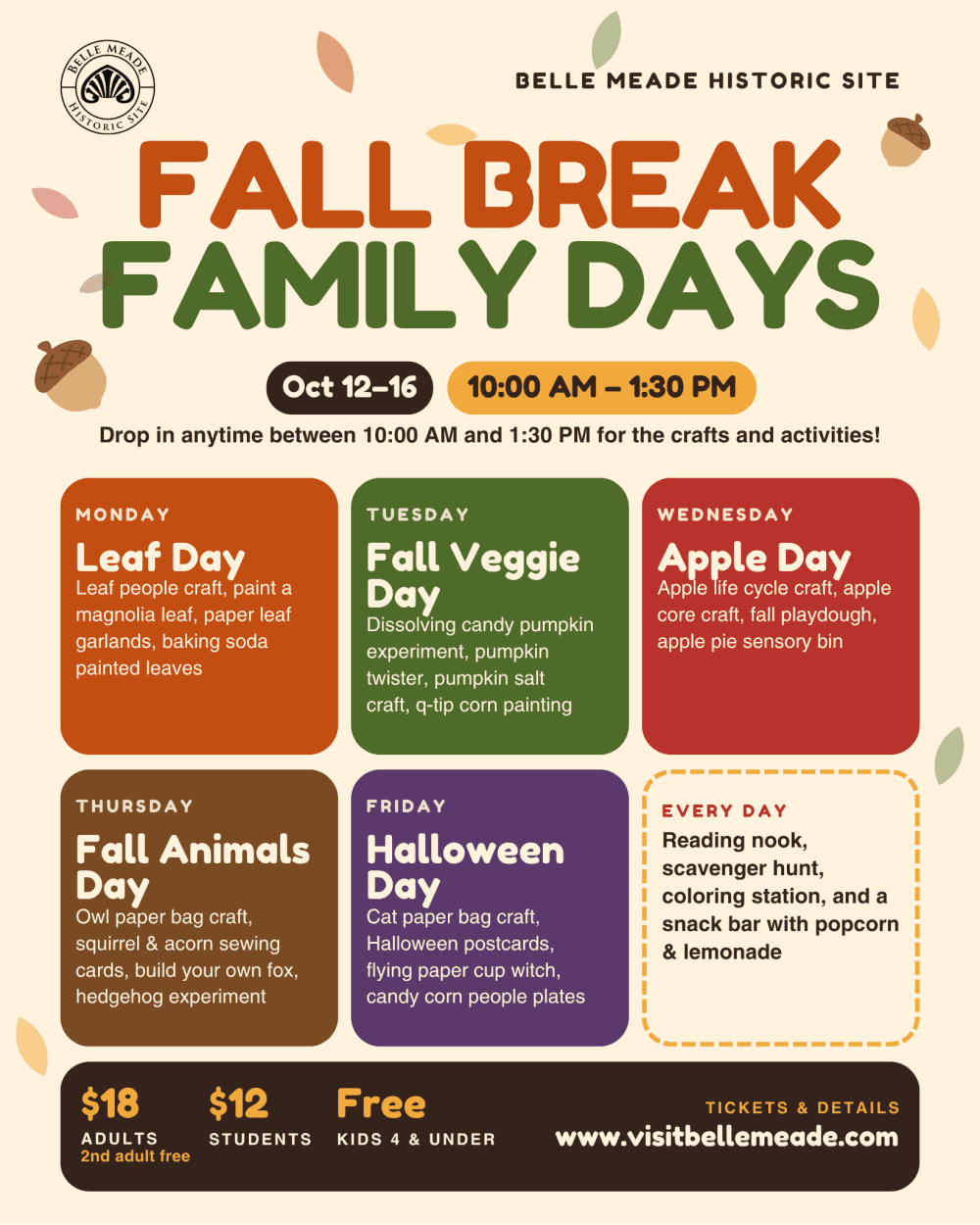 Fall Break Family Days